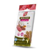 Дентални лакомства за здрава кожа и козина N&D Dog Dental Treat Skin and Coat Adult Medium and Maxi за кучета от средни и едри породи с киноа, патешко, кокос и куркума 100 гр